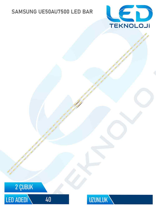Samsung UE50AU7500 2 Parça 50 inc Tv Led Bar