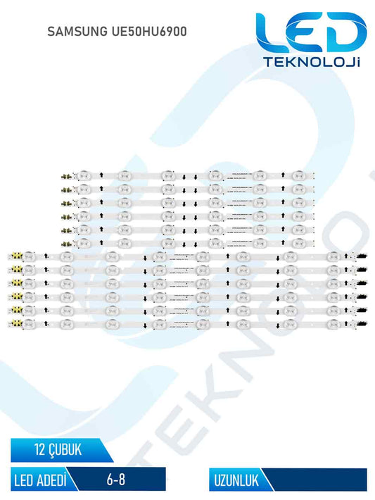 Samsung UE50HU6900 12 Parça 50 inc Tv Led Bar