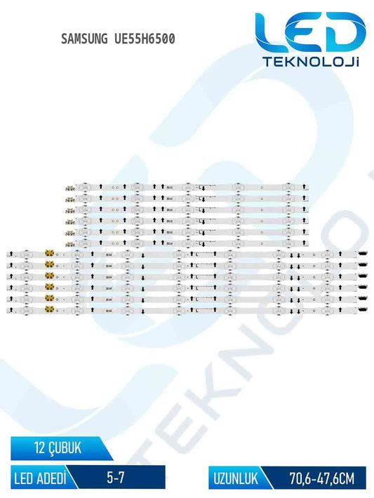 Samsung UE55H6500 55'' 12 Parça Tv Led Bar