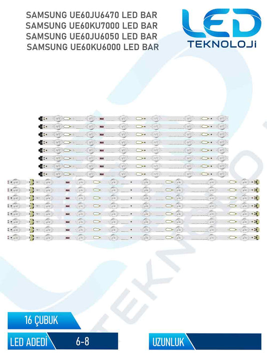 SAMSUNG V5DU-600DCA 16 Parca 60 inc Tv Led Bar