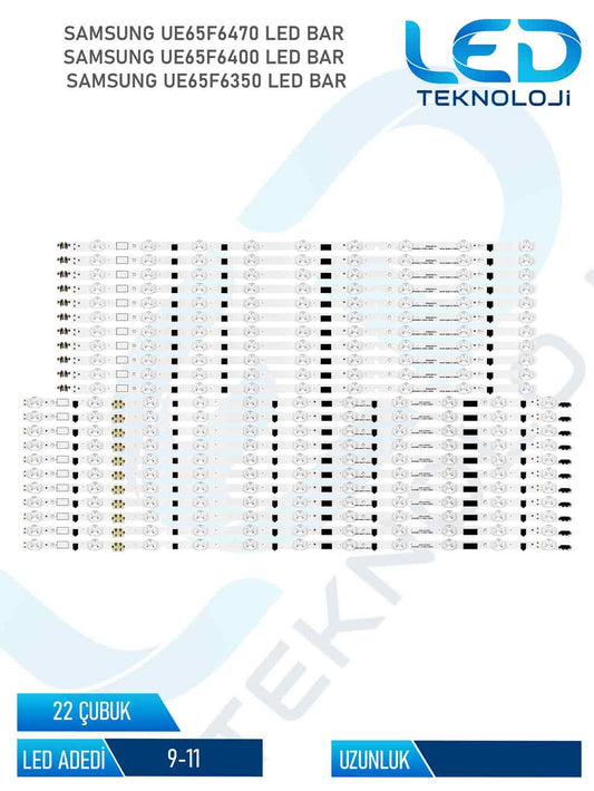 Samsung UE65F6470 Tv Led Bar 22 Parca 65 inc