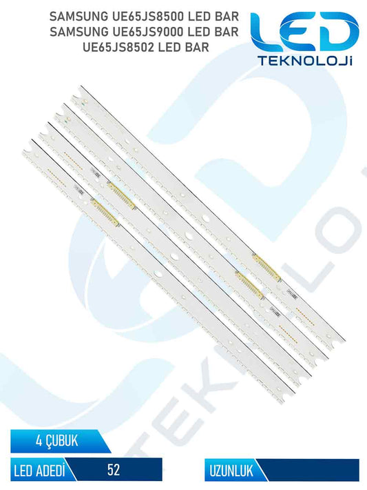 SAMSUNG UE65JS8500 4 Parca 65 inc Tv Led Bar