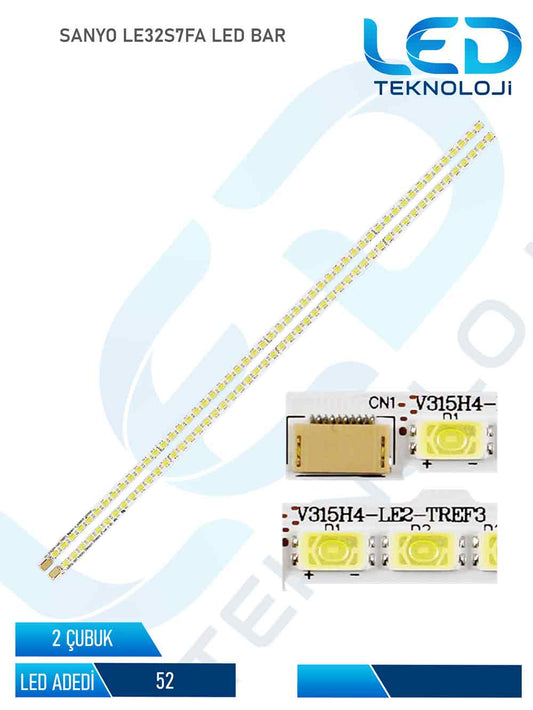 SANYO LE32S7FA Led Bar 2 Parca 32 inc