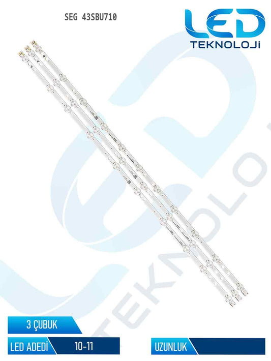 Seg 43SBU710 43'' 3 Parça Tv Led Bar
