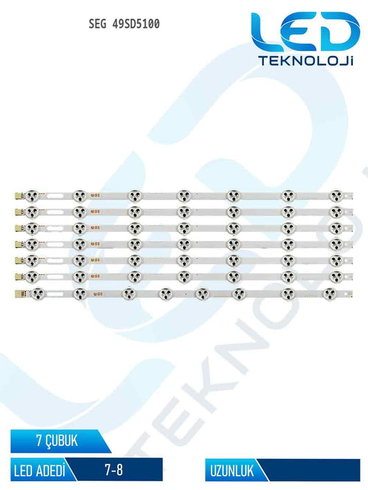 Seg 49SD5100 49'' 7 Parça Tv Led Bar