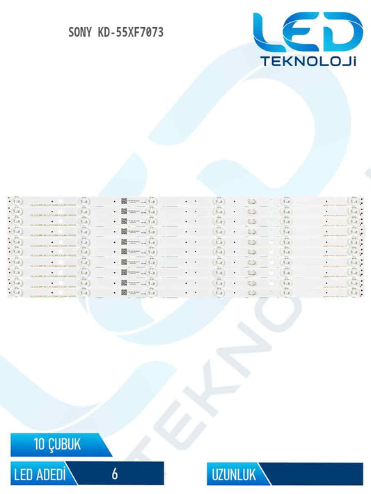 Sony KD-55XF7073 55'' 10 Parça Tv Led Bar
