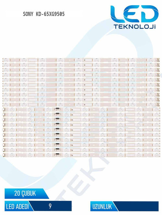 Sony KD-65XG9505 65'' 20 Parça Tv Led Bar