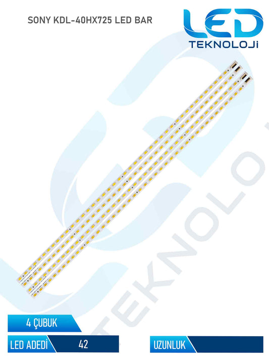 SONY KDL-40HX725 4 Parça 40 inc Tv Led Bar