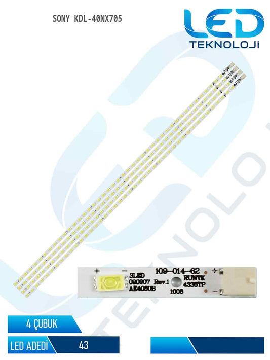 Sony KDL-40NX705 40'' 4 Parça Tv Led Bar