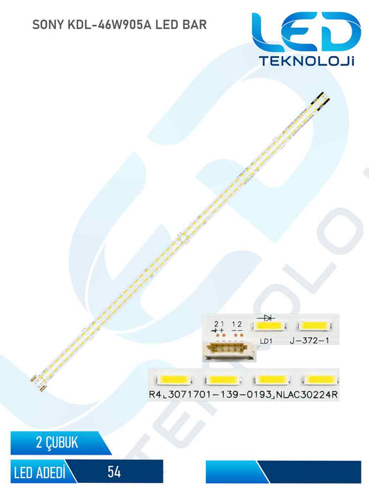SONY KDL-47W805A Led Bar 2 Parca 47 inc