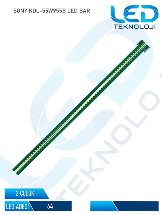 SONY KDL-55W955B Led Bar 2 Parca 55 inc