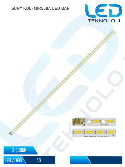 SONY KDL-60R550A Led Bar 2 Parca 60 inc