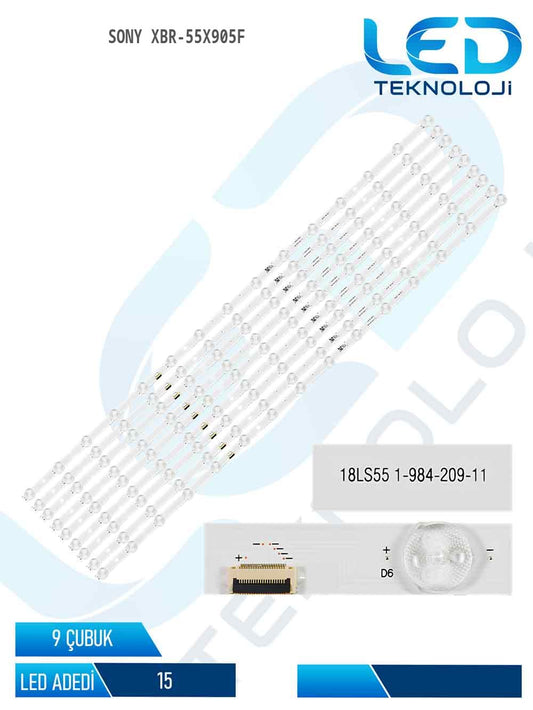 Sony XBR-55X905F 55'' 9 Parça Tv Led Bar