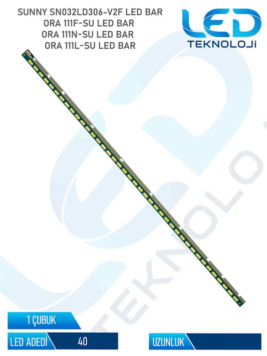 Sunny SN032LD306-V2F Tv Led Bar 1 Parca 32 inc