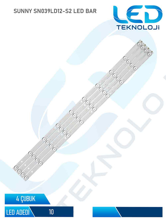 SUNNY SN039LD12-S2 Led Bar 4 Parca 38 inc