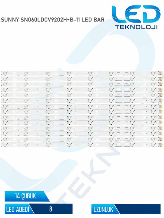 SUNNY SN060LDCV9202H-B-11 Led Bar 14 Parca 60 inc