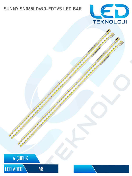 SUNNY SN065LD690-FDTVS Led Bar 4 Parca 65 inc
