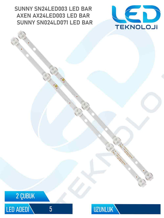 Sunny SN24LED003 Tv Led Bar 2 Parca 24 inc