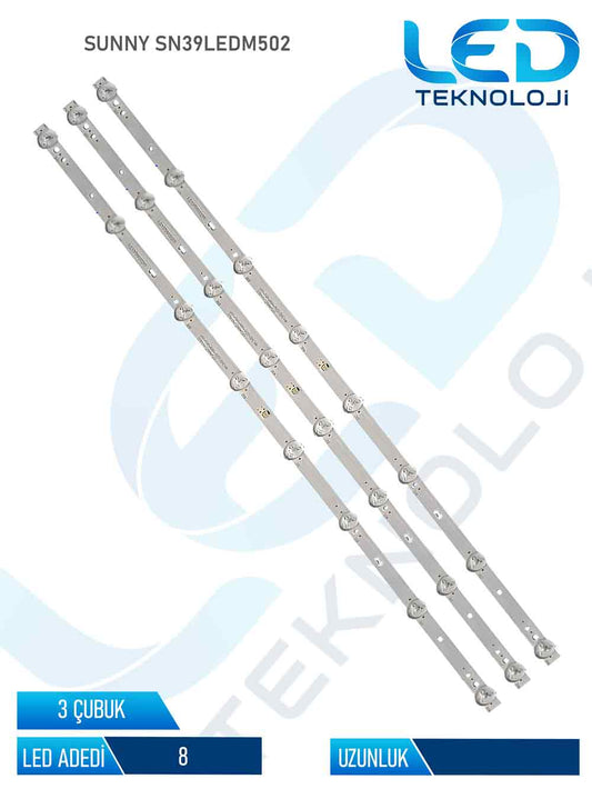 Sunny SN39LEDM502 3 Parca 39 inc Tv Led Bar