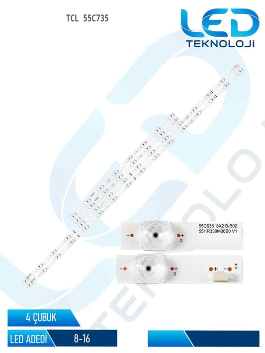 TCL 55C735 55'' 4 Parça Tv Led Bar