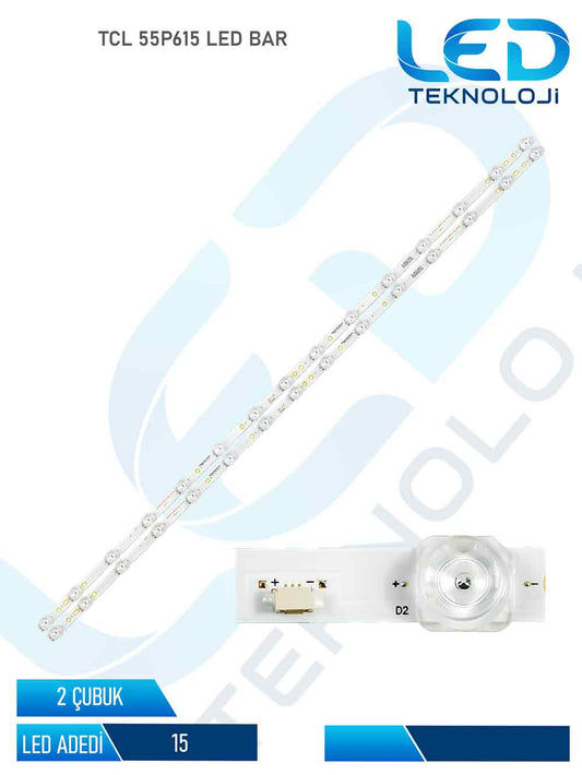 TCL 55P615 Led Bar 2 Parca 55 inc
