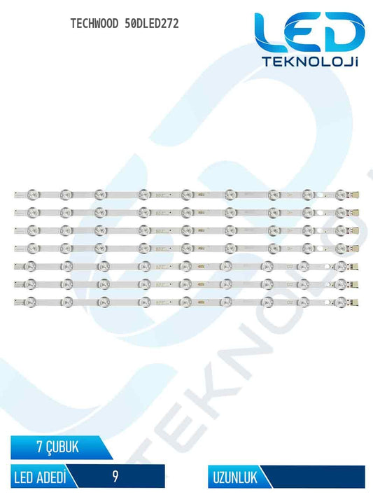 Techwood 50DLED272 50'' 7 Parça Tv Led Bar