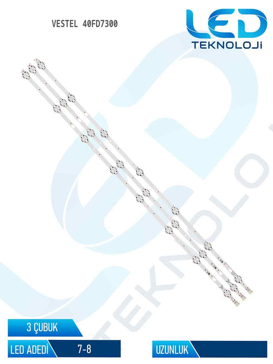 Vestel 40FD7300 40'' 3 Parça Tv Led Bar