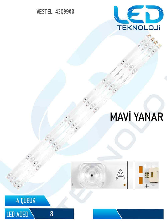 VESTEL 43Q9900 Led Bar 4 Parca 43 inc