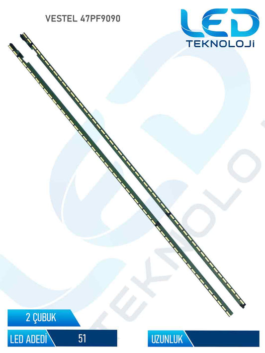 VESTEL 47PF9090 2 Parça 47 inc Tv Led Bar