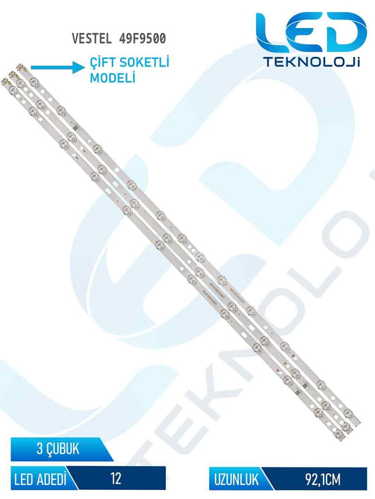 Vestel 49F9500 49'' 3 Parça Tv Led Bar