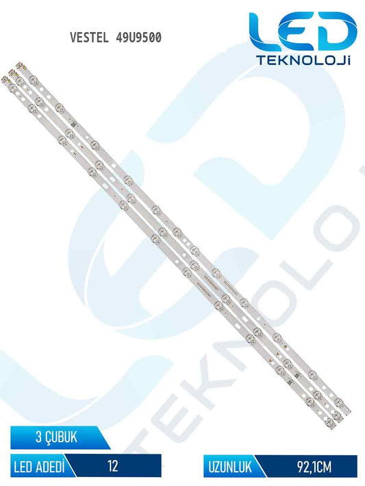 Vestel 49U9500 49'' 3 Parça Tv Led Bar