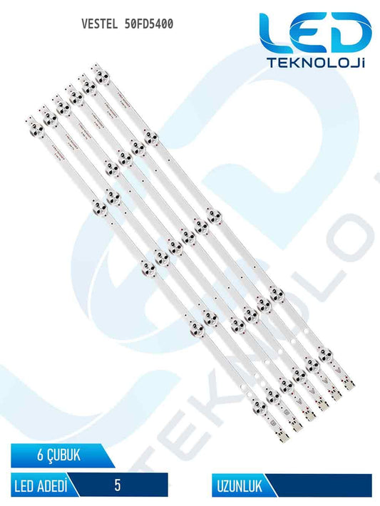 Vestel 50FD5400 50'' 6 Parça Tv Led Bar
