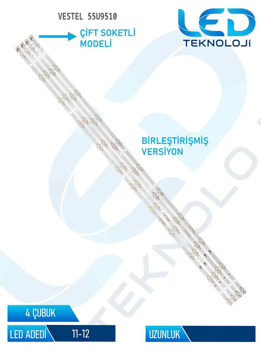 Vestel 55U9510 43'' 4 Parça Tv Led Bar