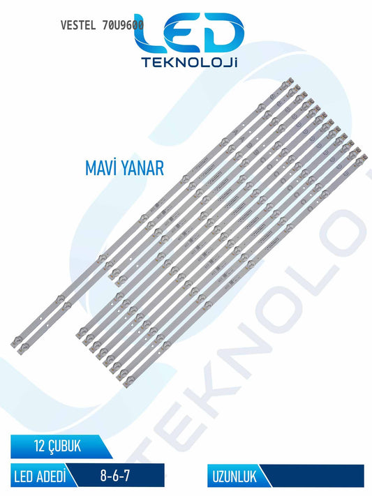 Vestel 70U9600 70'' 12 Parça Tv Led Bar