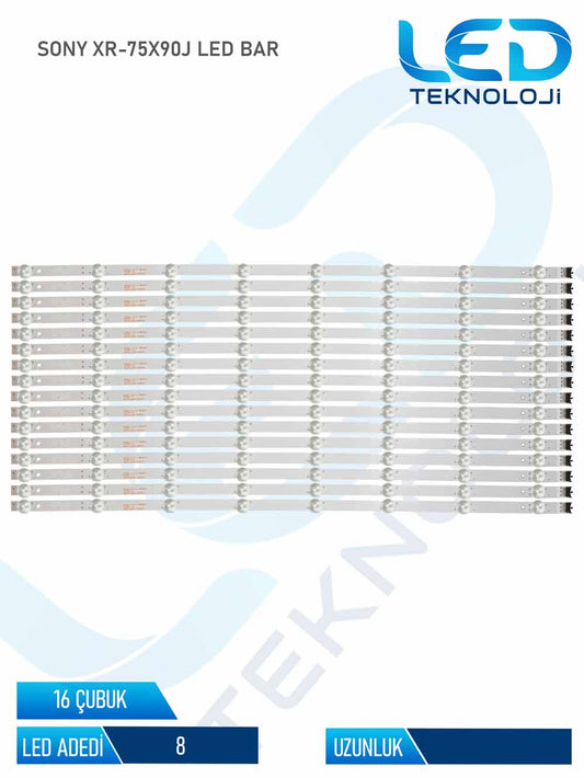 SONY XR-75X90J Tv Led Bar 16 Parca 75 inc