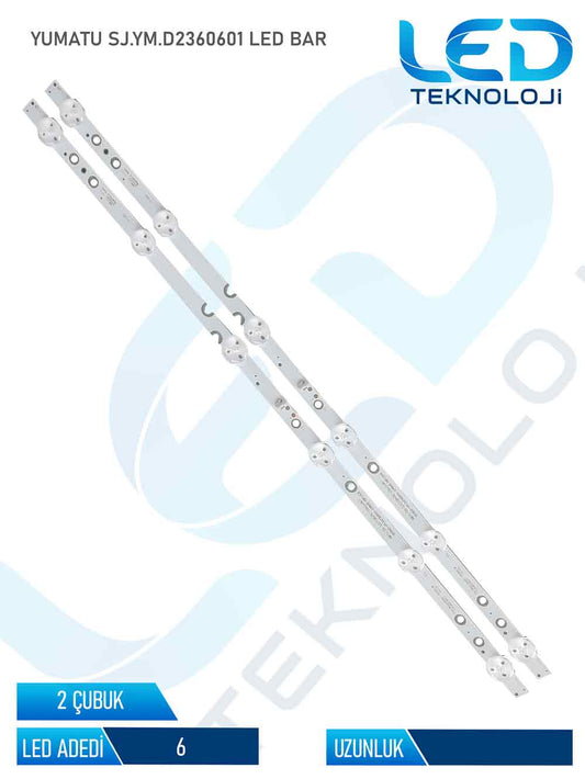 YUMATU SJ.YM.D2360601 Tv Led Bar 2 Parça 23 inc