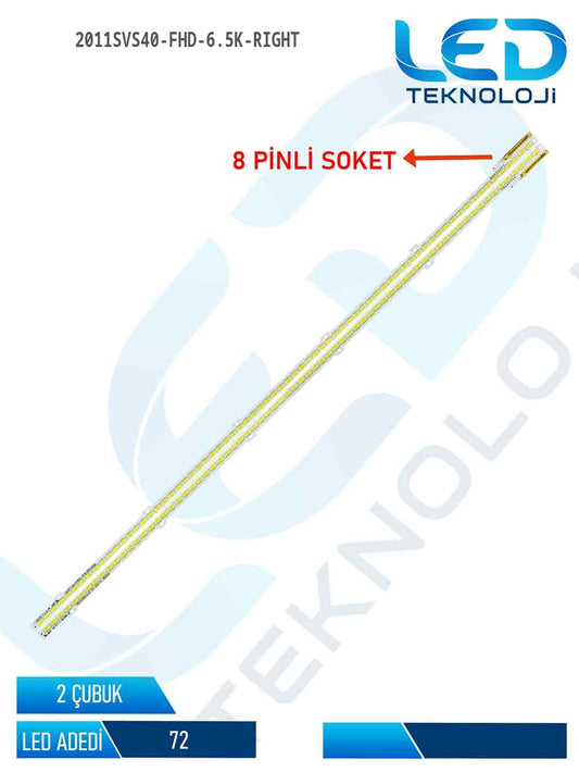 2011SVS40-FHD-6.5K-RIGHT  Tv Led Bar 2 Parca 40 inc