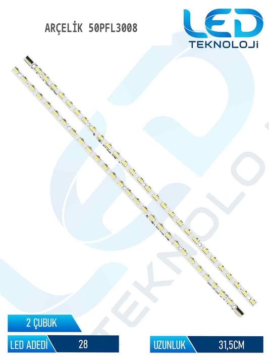 Arçelik 50PFL3008 50'' 2 Parça Tv Led Bar