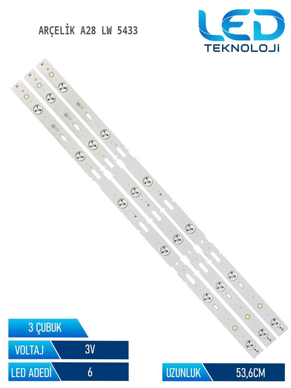Arçelik A28 LW 5433 3 Parça 28 inc Tv Led Bar