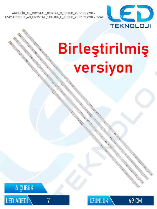 Arçelik A43L 8752 5S Tv Led Bar 4 Parca 43 inc