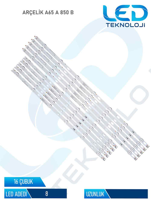 Arcelik A65 A 850 B 16 Parca 65 inc Tv Led Bar