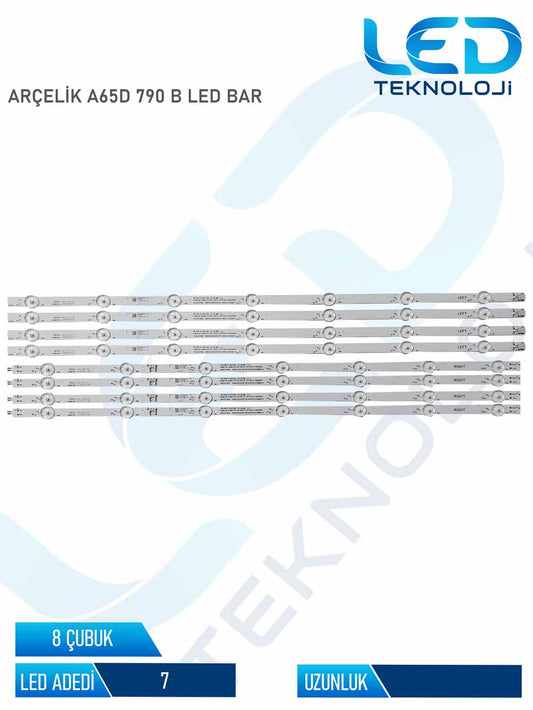ARCELIK A65D 790 B Led Bar 8 Parca 65 inc