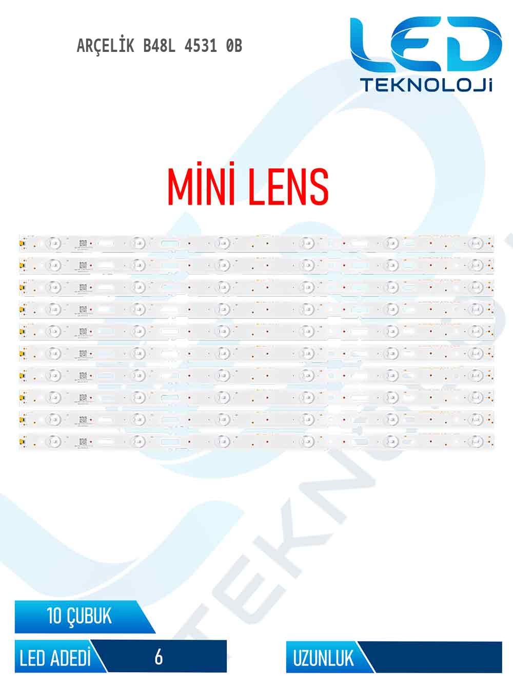 Arçelik B48L 4531 0B 48'' 10 Parça Tv Led Bar