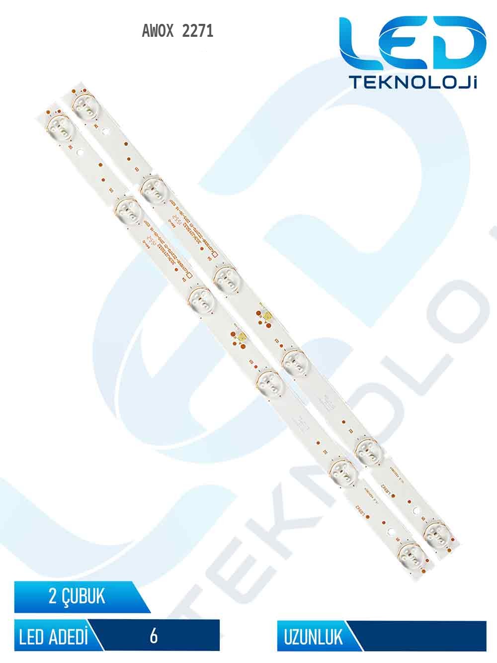 Awox 2271 Tv Led Bar 2 Parca 22 inc