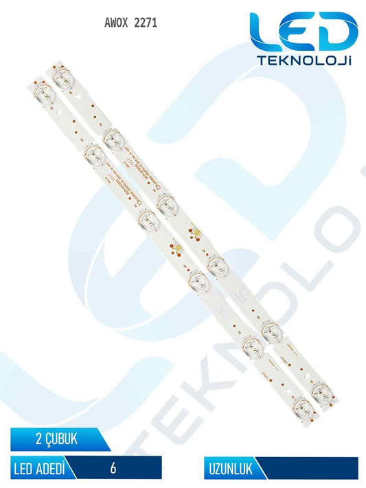 Awox 2271 Tv Led Bar 2 Parca 22 inc
