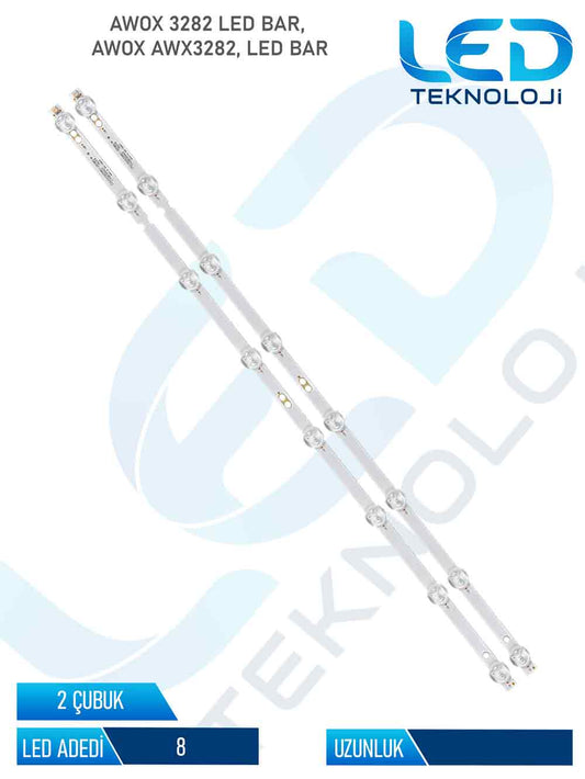 Awox 3282  Tv Led Bar 2 Parca 32 inc