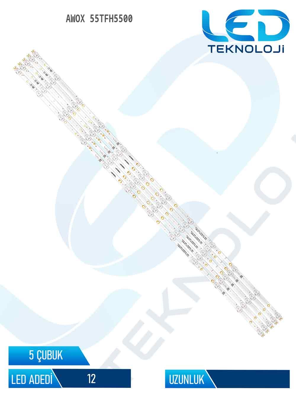 Awox 55TFH5500 55'' 5 Parça Tv Led Bar