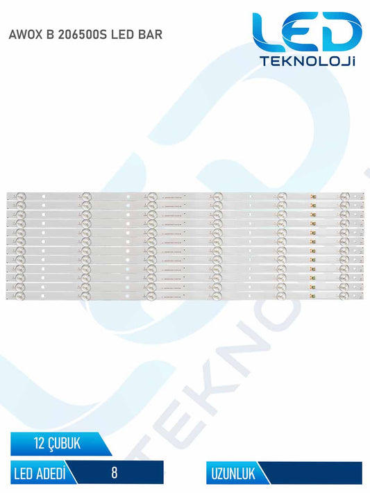 AWOX B 206500S Led Bar 12 Parca 65 inc