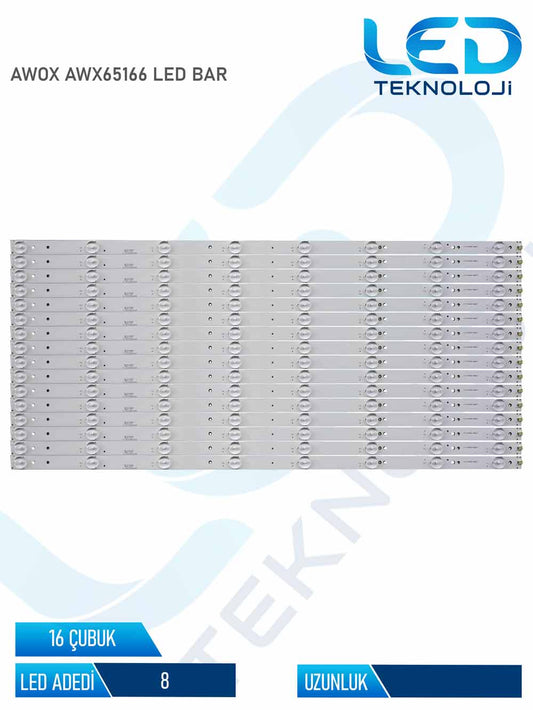 AWOX AWX65166 Led Bar 16 Parca 65 inc