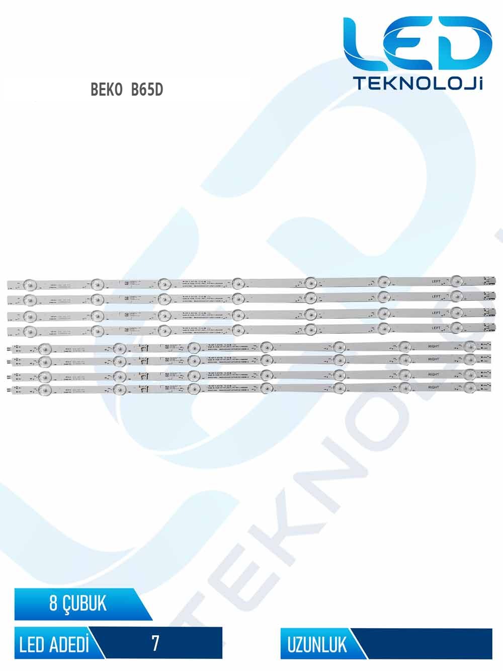 Beko B65D 65'' 8 Parça Tv Led Bar